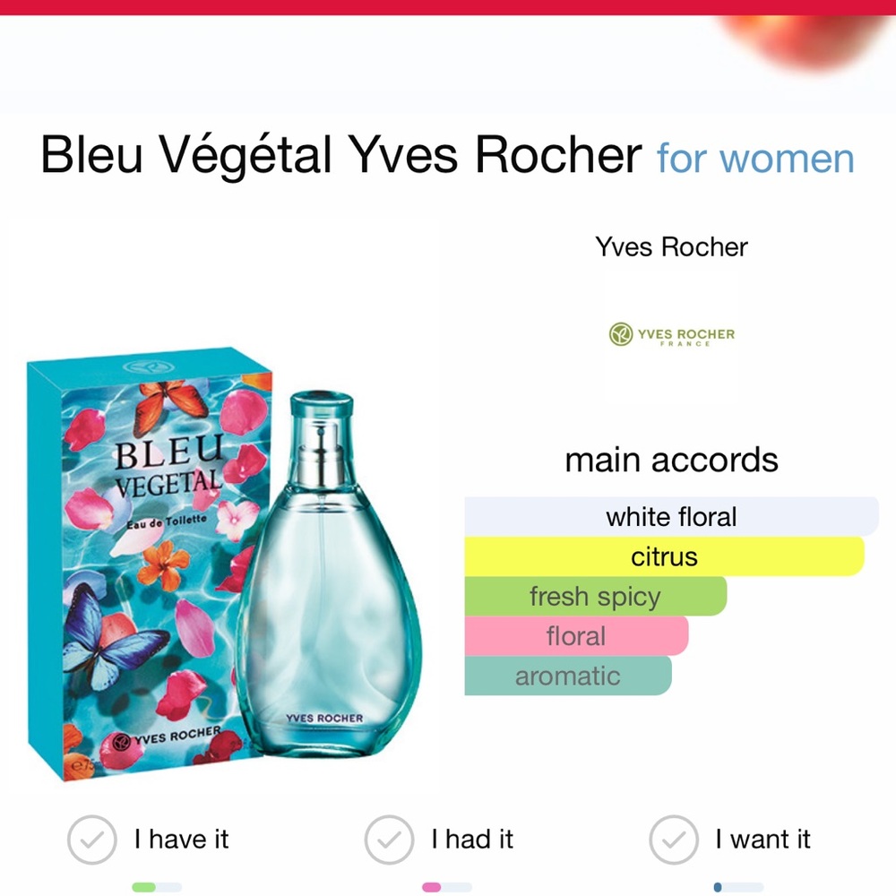Yves Rocher Bleu Vegetal